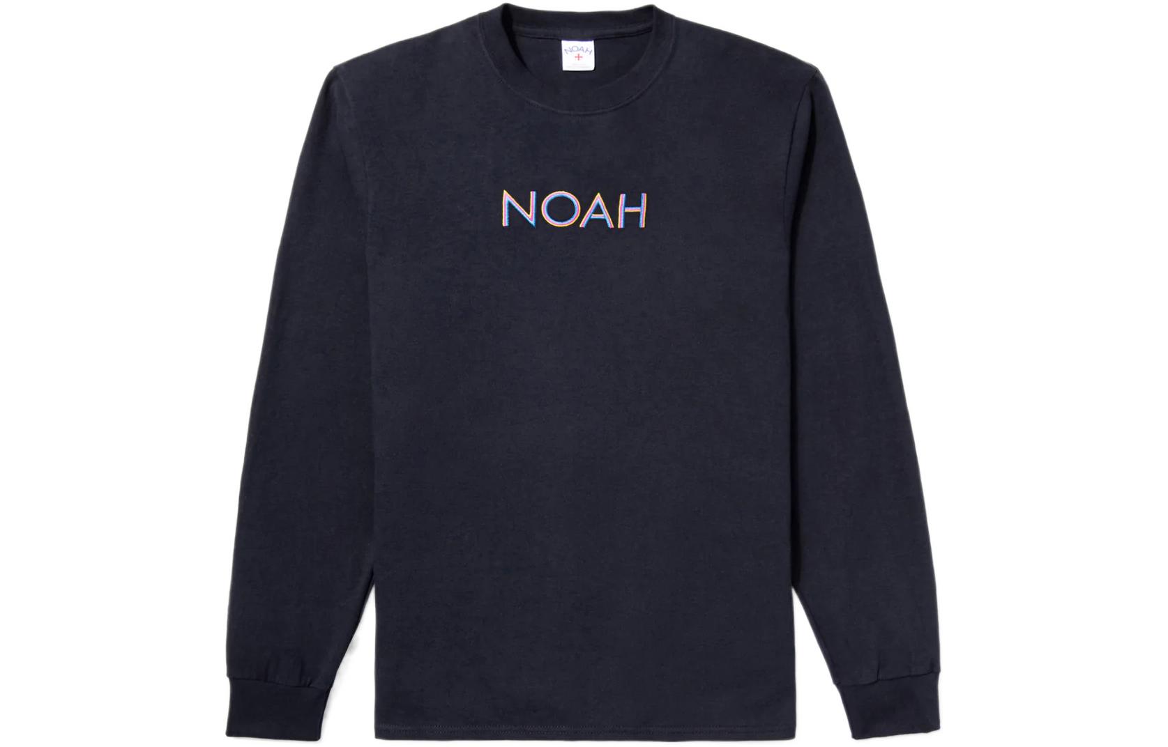 NOAH FW22 Unisex Letter Print Pullover Crewneck Long Sleeve Sweatshirt T088FW2