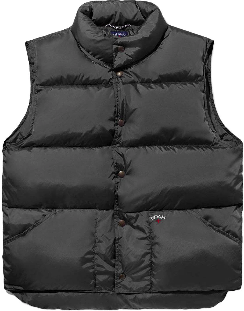 noah-fw-24-unisex-black-solid-color-stand-collar-vest-ow-067-fw-24-blk