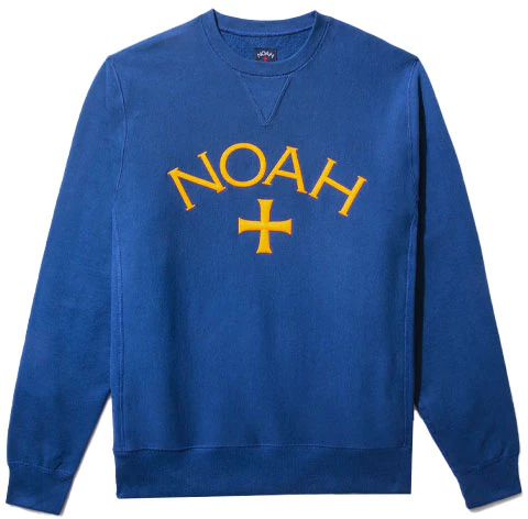 noah-ny-core-logo-blue-crewneck-sweatshirt-unisex-long-sleeve-pullover-ss-020-fw-21