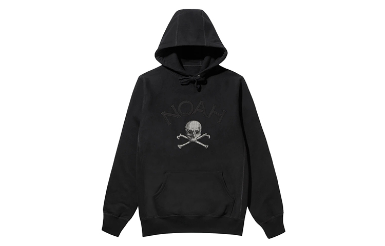 NOAH Oversized Skull Hoodie Unisex Black SS17FW20--BLACK