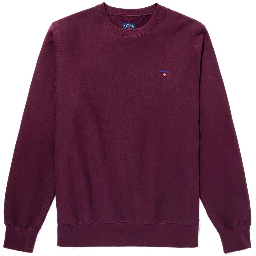 noah-plain-logo-embroidered-pullover-crewneck-sweatshirt-men-s-dark-red-no-70