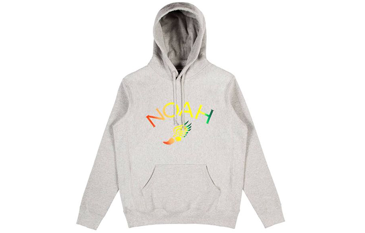 NOAH Rainbow Logo Hoodie Gray () SS5SS18GRY