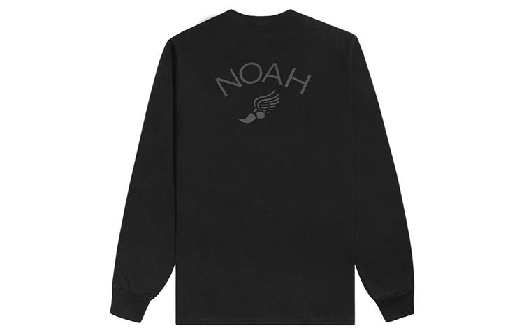 NOAH Reflective Wing Crewneck Sweatshirt Unisex Black T36FW20-BLACK