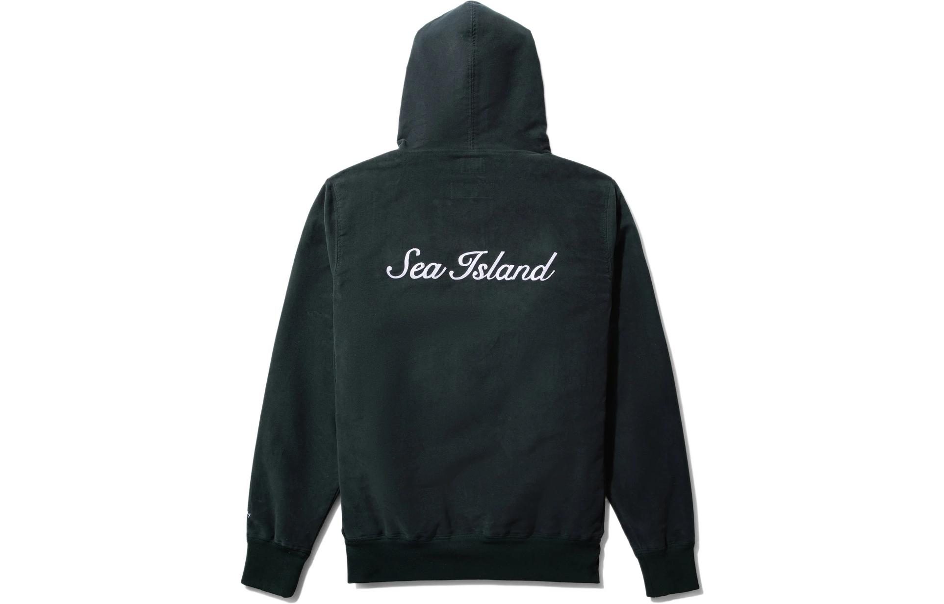 NOAH Sea Island Snaps Hoodie Gray Pullover. SS22FLATS1554