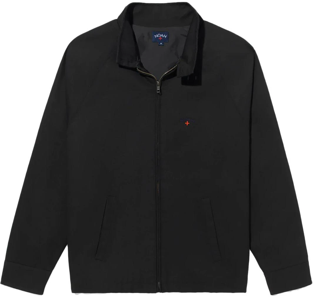 noah-solid-color-zip-up-collared-jacket-unisex-black-ow-051-ss-23