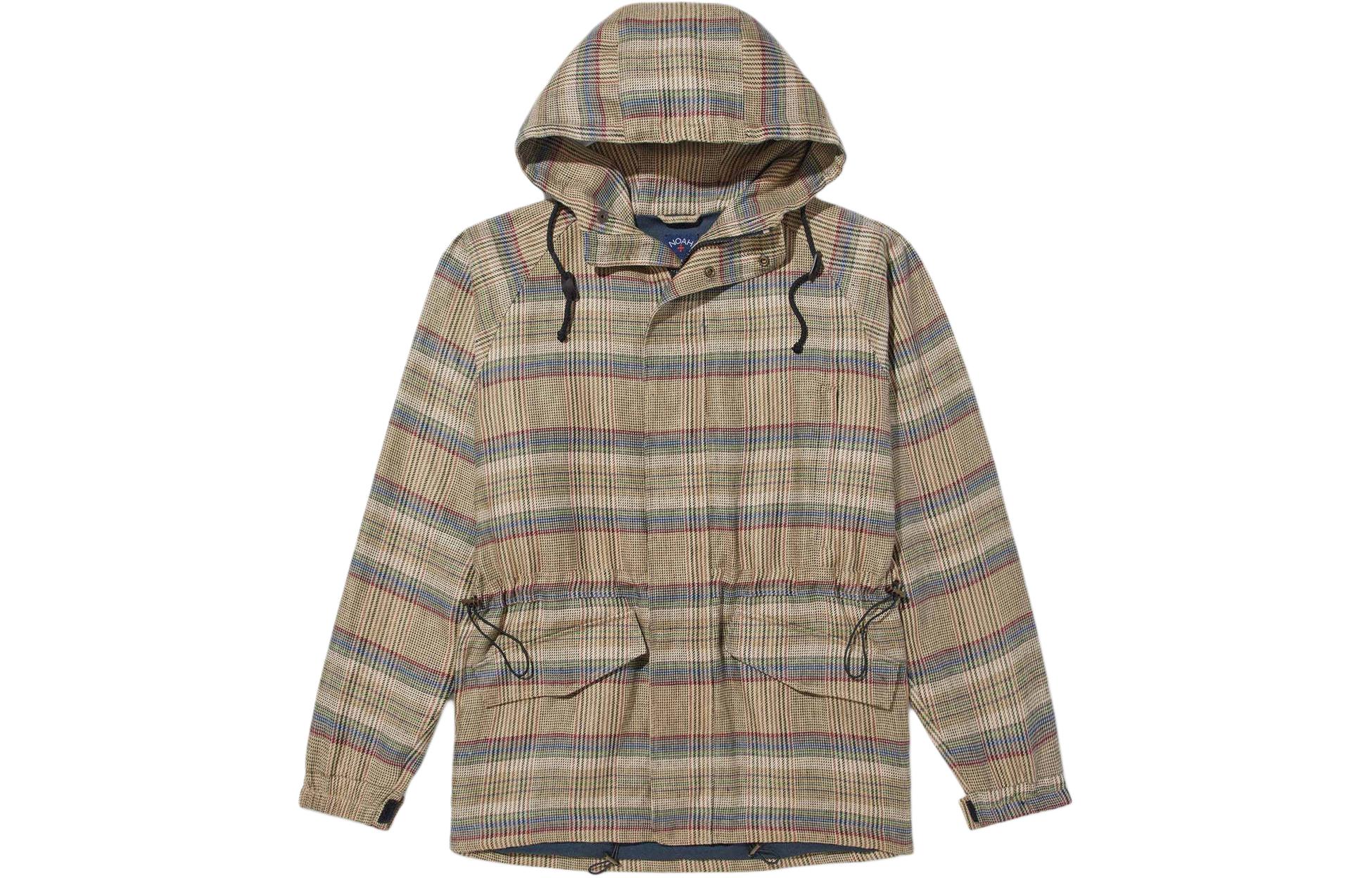 NOAH SS24 Detachable Hood Zip Jacket Field Green Unisex OW066SS24FGN