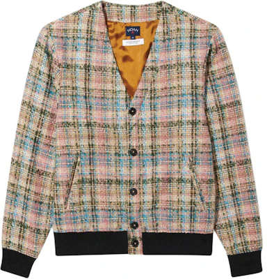 NOAH SS24 粉色單排扣V領粗花呢夾克 男女皆宜 KN167SS24DRM Buy NOAH SS24 粉色單排扣V領粗花呢夾克 男女皆宜 KN167SS24DRM