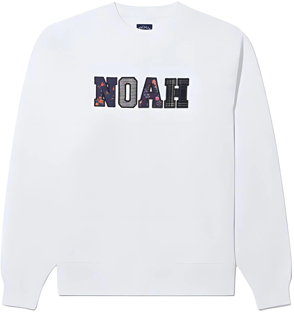 noah-unisex-crewneck-letter-pullover-casual-sweatshirt-ss-126-fw-23-wht