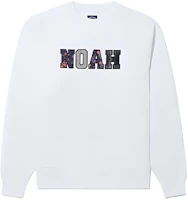 NOAH Unisex Crewneck Letter Pullover Casual Sweatshirt SS126FW23WHT NOAH Unisex Crewneck Letter Pullover Casual Sweatshirt SS126FW23WHT