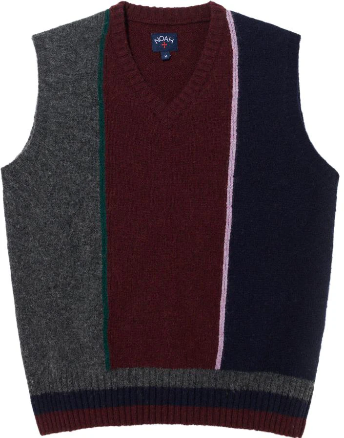noah-unisex-v-neck-sleeveless-sweater-vest-sw-050-fw-23-mul