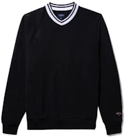 NOAH V-Neck Striped Pullover Sweatshirt SS22FLATS07 NOAH V-Neck Striped Pullover Sweatshirt SS22FLATS07