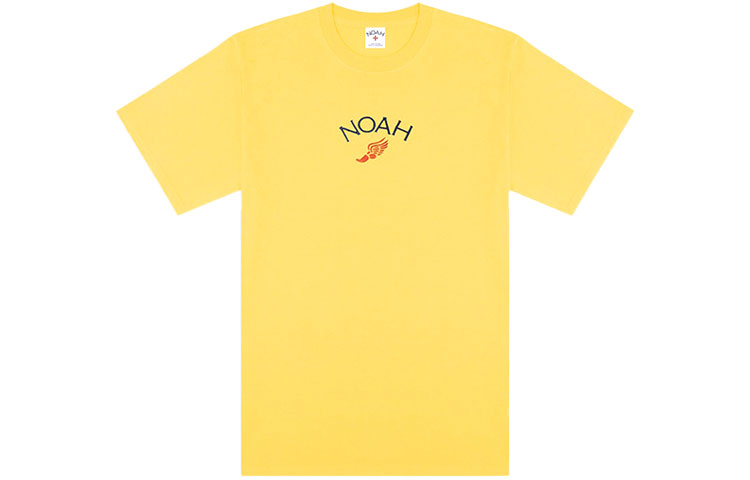 NOAH Wing Embroidery Crewneck T-Shirt Unisex Yellow T31SS21-YEELLOW