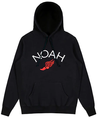 노아 윙드 풋 자수 후디 블랙 유니섹스 로고 풀오버. NOAH-SS20-001 Buy 노아 윙드 풋 자수 후디 블랙 유니섹스 로고 풀오버. NOAH-SS20-001