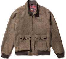 NOAH x Baracuta Tweed Herringbone G9 Jacket Brown Logo Embroidered Jacket J019FW21 NOAH x Baracuta Tweed Herringbone G9 Jacket Brown Logo Embroidered Jacket J019FW21