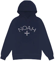 NOAH x Barbour Collaboration Zebra Logo Navy Unisex Hoodie. SS9SS21-NAVY NOAH x Barbour Collaboration Zebra Logo Navy Unisex Hoodie. SS9SS21-NAVY