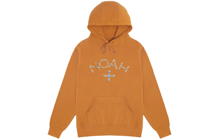 NOAH x Barbour Zebra Cross Logo Hoodie Unisex Yellow. SS9SS21-CATHAY-SPICE