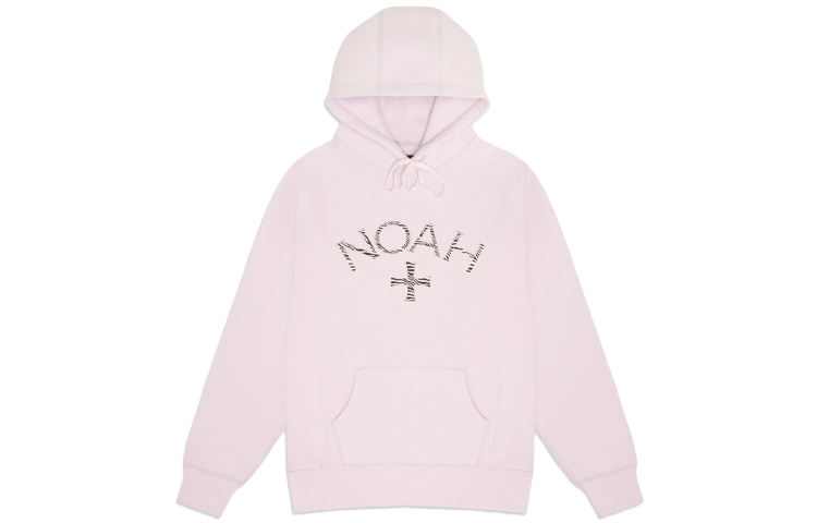 NOAH x Barbour Zebra Cross Logo Pullover Hoodie Unisex Pink SS9SS21-ORCHID