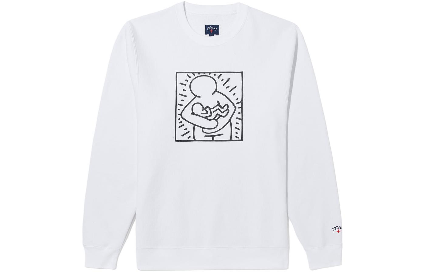 NOAH x Keith Haring Collaborative Graphic Crewneck Sweatshirt Unisex SS144FW23HGY
