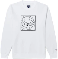 NOAH x Keith Haring Collaborative Graphic Crewneck Sweatshirt Unisex SS144FW23HGY NOAH x Keith Haring Collaborative Graphic Crewneck Sweatshirt Unisex SS144FW23HGY