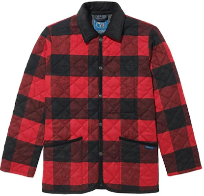 NOAH x Lavenham 버팔로 체크 플란넬 루즈핏 자켓 아우터웨어 OW053FW23RED Buy NOAH x Lavenham 버팔로 체크 플란넬 루즈핏 자켓 아우터웨어 OW053FW23RED