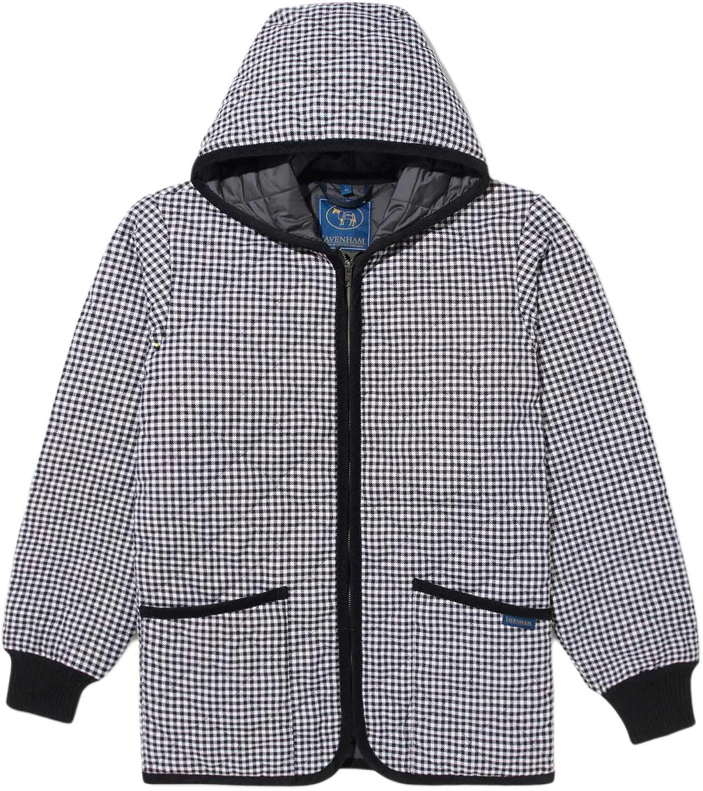 noah-x-lavenham-ss-24-plaid-logo-zip-up-hooded-jacket-unisex-black-ow-065-ss-24-spd