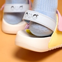 Noritake x New Balance 畫家聯名 運動涼鞋 男女款 藍粉黃 5