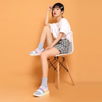 Noritake x New Balance 畫家聯名 運動涼鞋 男女款 藍粉黃 2
