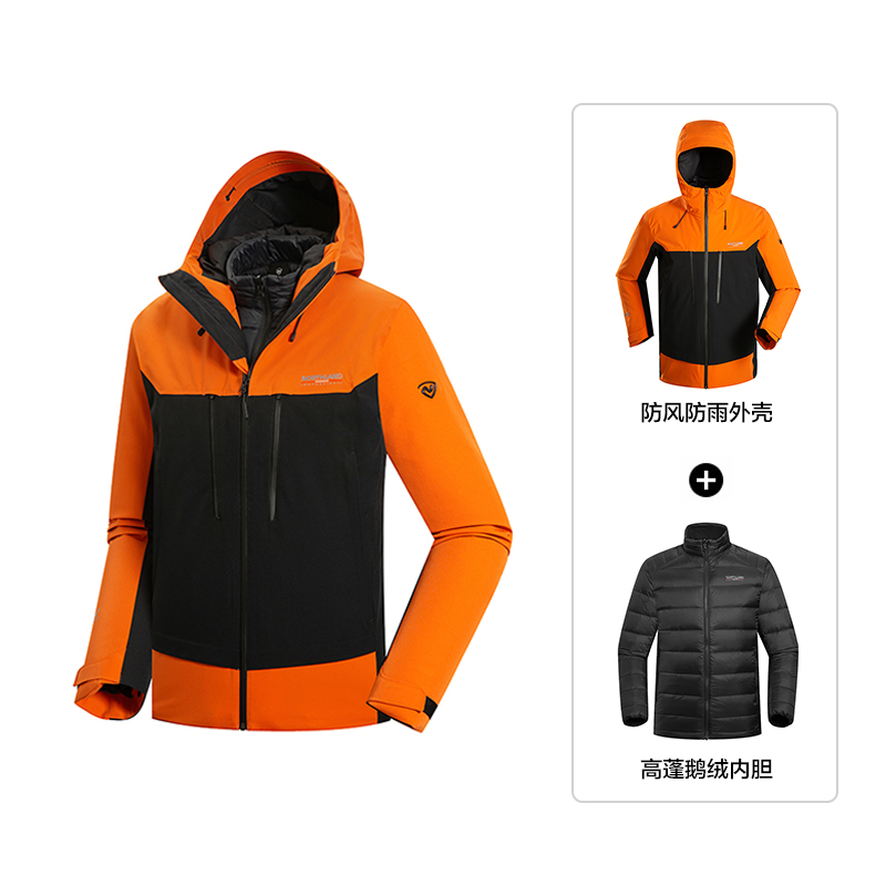 NORTHLAND 3-in-1 Jacket Windproof Water-Resistant with Down Insulation NWJDH5834S