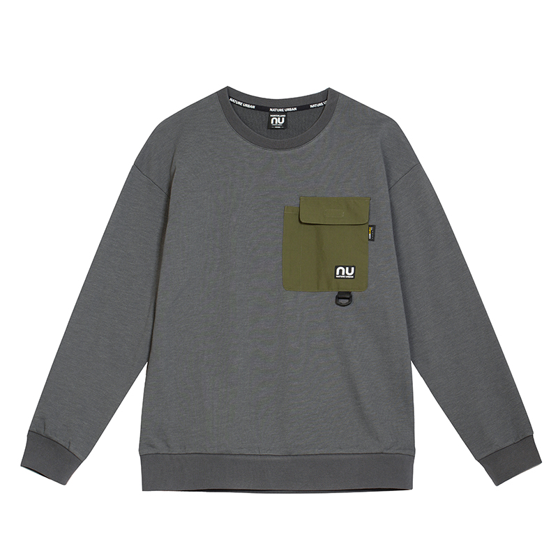 NORTHLAND Outdoor Comfort Crewneck Sweatshirt with Logo and Chest Pocket. NHDBN5613S