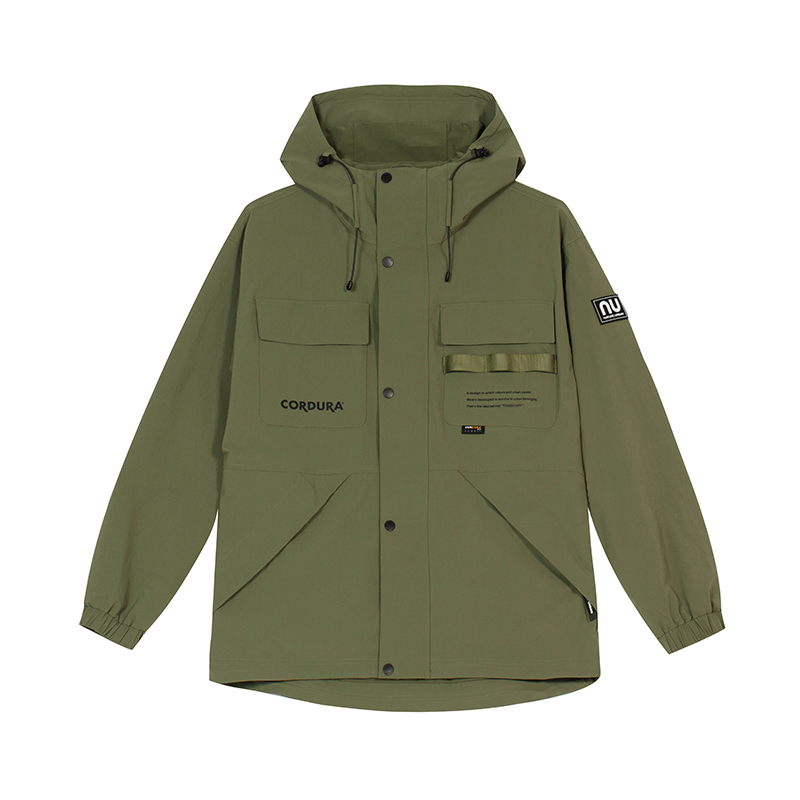 NORTHLAND Outdoor Waterproof Breathable Hooded Button Jacket for Men NCOCN5101S