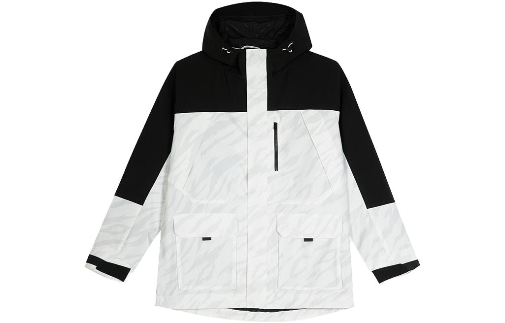 NORTHLAND Water-Repellent Warm Durable Hooded Jacket Colorblock Design NCOCT5101S