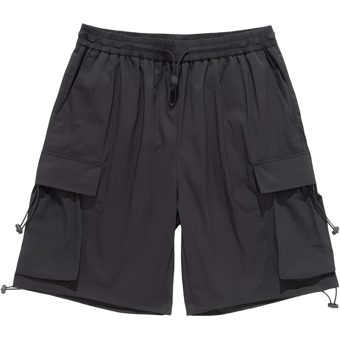 NOTHOMME Outdoor Loose-Fit Cargo Shorts with Drawstring & Large Pockets Unisex 20D018