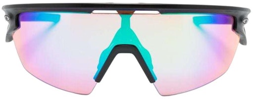 Oakley Cermin Mata Hitam Nylon Tidak Teratur dengan Logo di Pemegang. 0OO9403 Lookbook Oakley Cermin Mata Hitam Nylon Tidak Teratur dengan Logo di Pemegang. 0OO9403