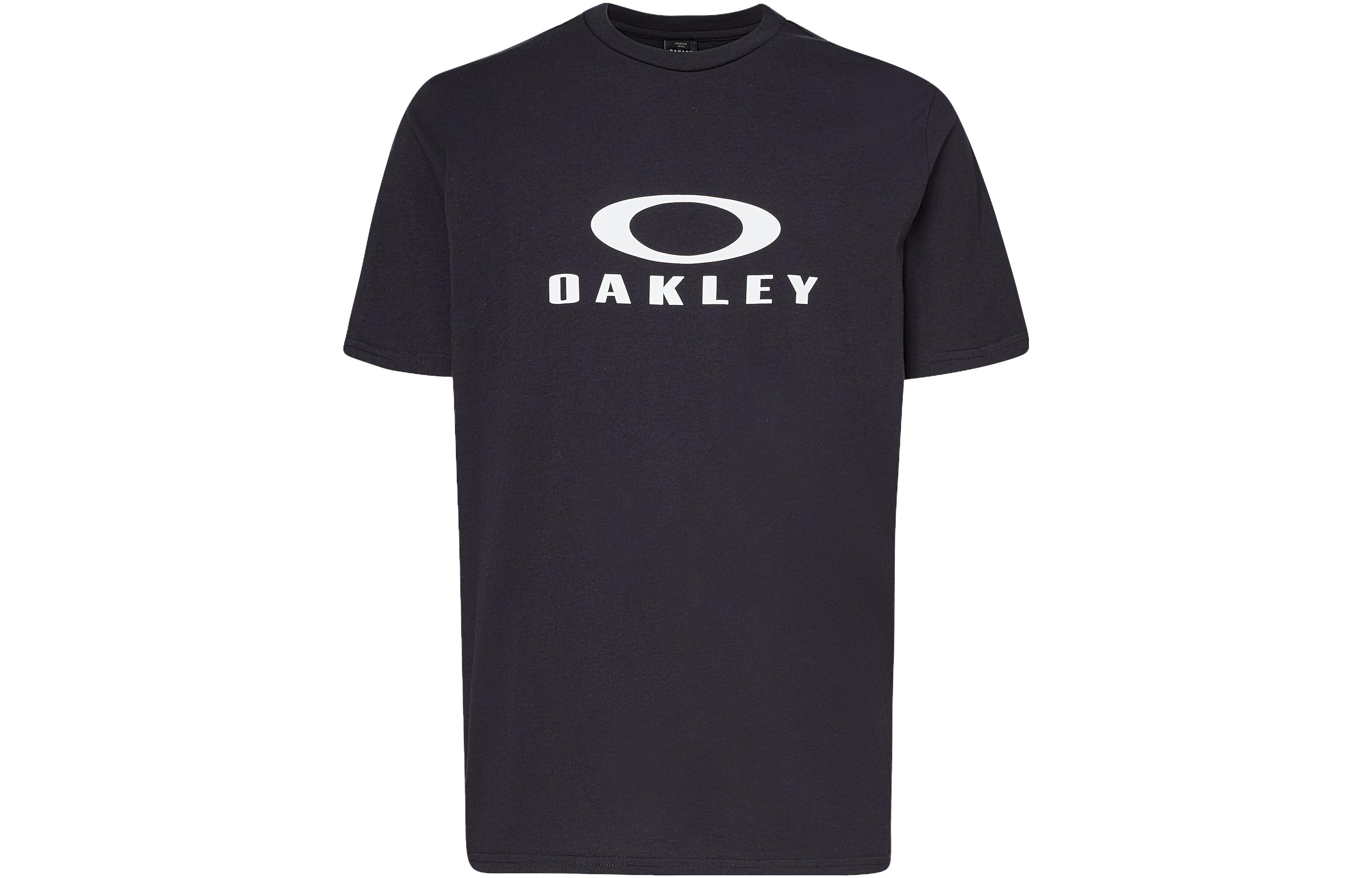 Oakley  Black Short-Sleeve T-Shirt with Letter Graphic Design FOA402167-02E