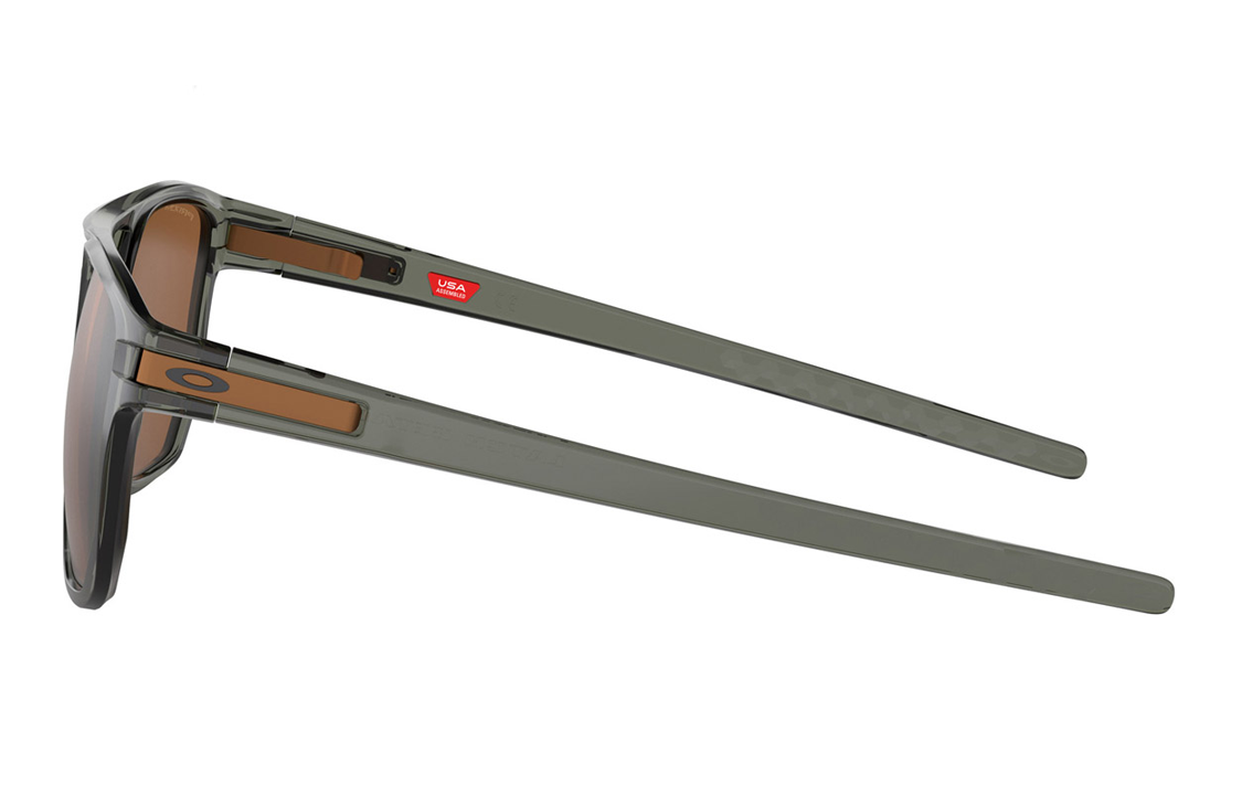 Oakley  Grey Plastic Aviator Sunglasses with Iconic Temple Logo OO943694360354 圖 4