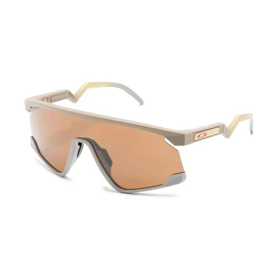 Oakley Irregular Beige Sunglasses with Engraved Logo Temples. 0OO9280