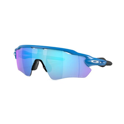 Oakley Irregular Blue Sunglasses with Engraved Temples. 0OO92089208F1