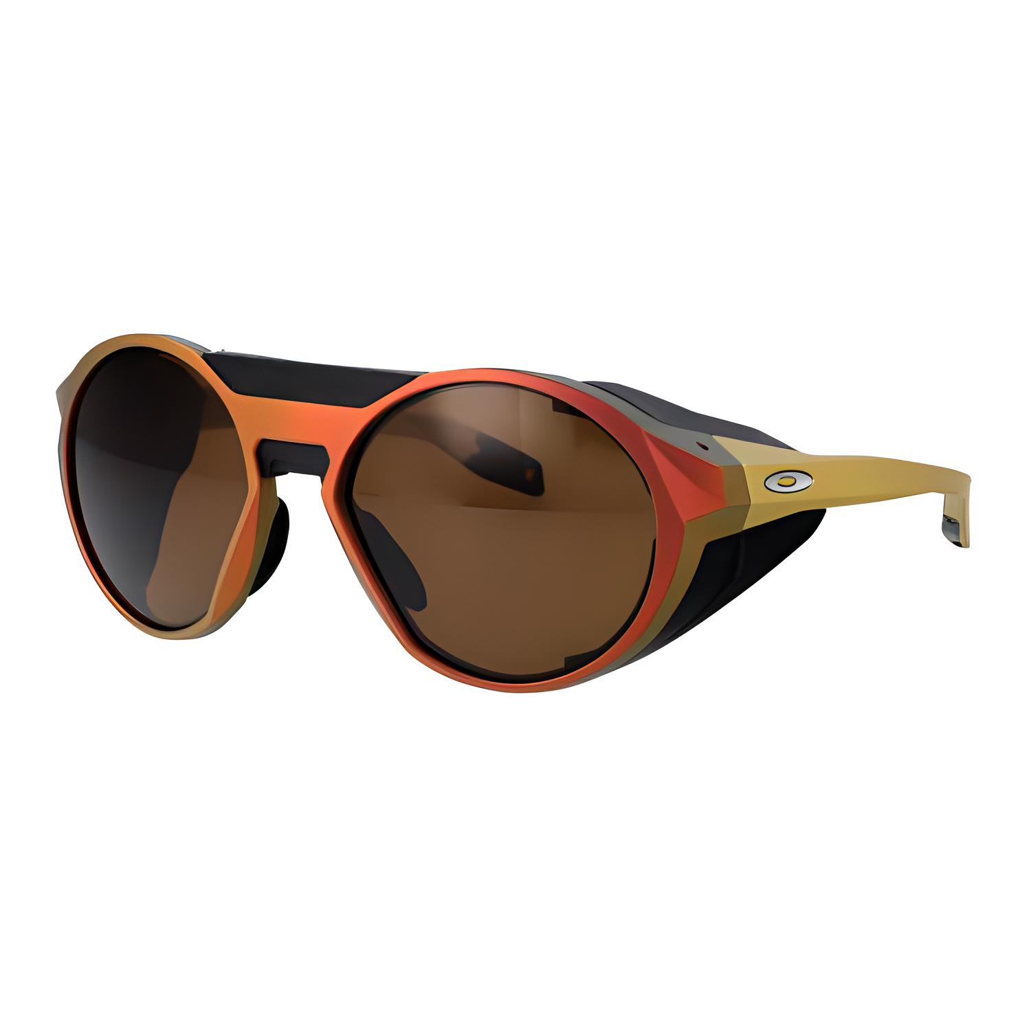 Oakley  Irregular Red Acetate Sunglasses with Logo Temple Design. 0OO9440944023