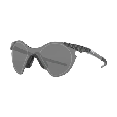 Oakley Irregular Sunglasses Gray with Logo Design on Temples. 9468-01