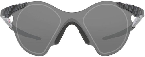 Oakley Cermin Mata Irregular Kelabu dengan Reka Bentuk Logo di Hujung. 9468-01 4