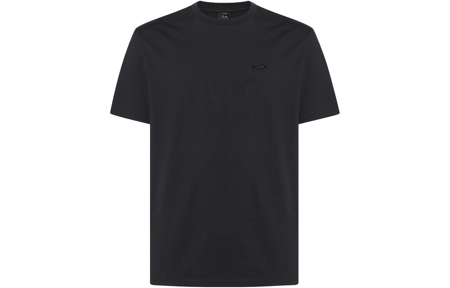 Oakley  Logo Embroidered Relaxed Fit Plain Crewneck T-Shirt. FOA404900-02E
