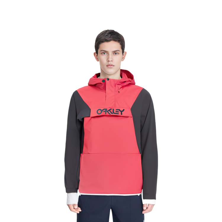 Sizing 오클리 레터링 레드 후디 자켓. FOA403652-9MF