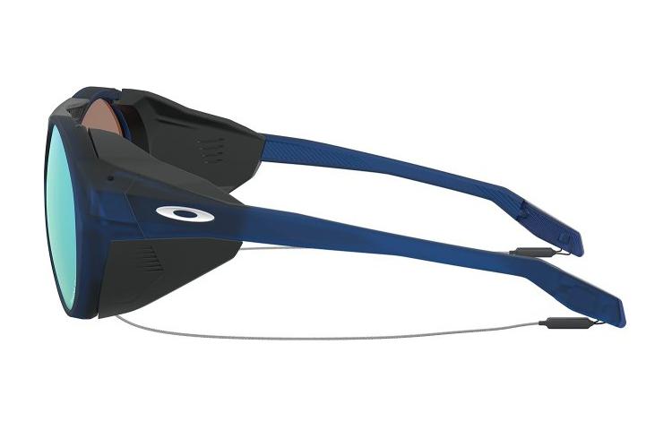 Sizing 奧克利 圓形太陽眼鏡 藍色 鏡腳 LOGO 詳細設計 OO94400556