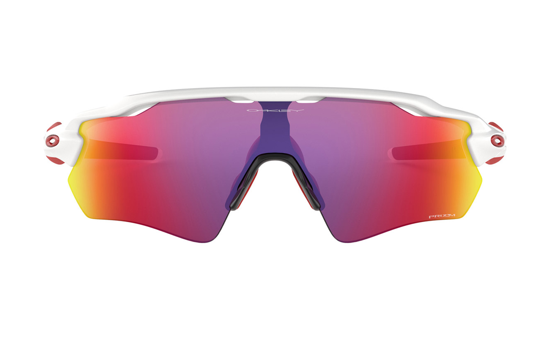 Lookbook Cermin Mata Plastik Putih Oakley dengan Logo Pada Template OO920892080538