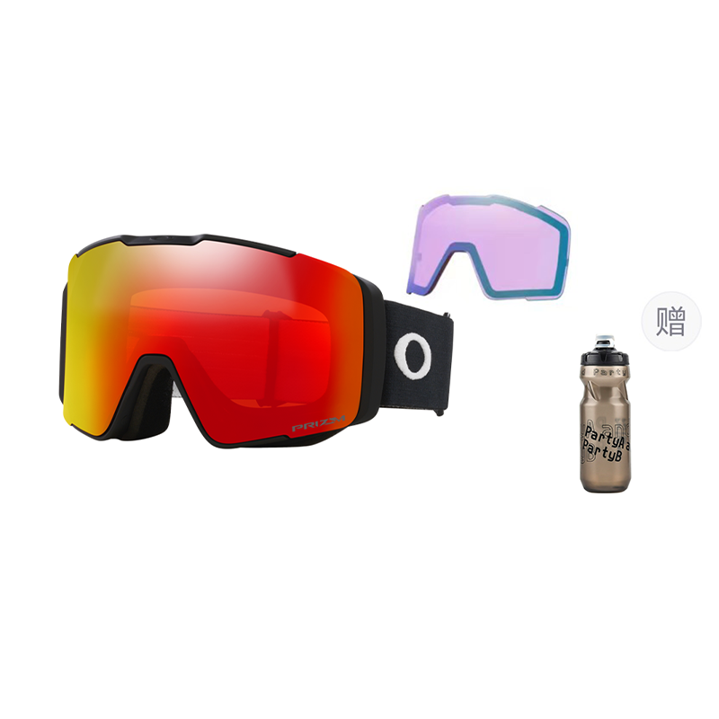 Oakley Asian Fit Anti-Fog UV Protection Ski Goggles Dual Lens Unisex Magnetic 7143A LINE MINER PRO 圖 12