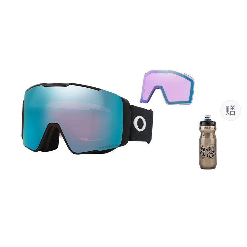 Oakley Asian Fit Anti-Fog UV Protection Ski Goggles Dual Lens Unisex Magnetic 7143A LINE MINER PRO 圖 2