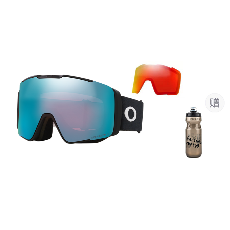Oakley Asian Fit Anti-Fog UV Protection Ski Goggles Dual Lens Unisex Magnetic 7143A LINE MINER PRO 圖 7