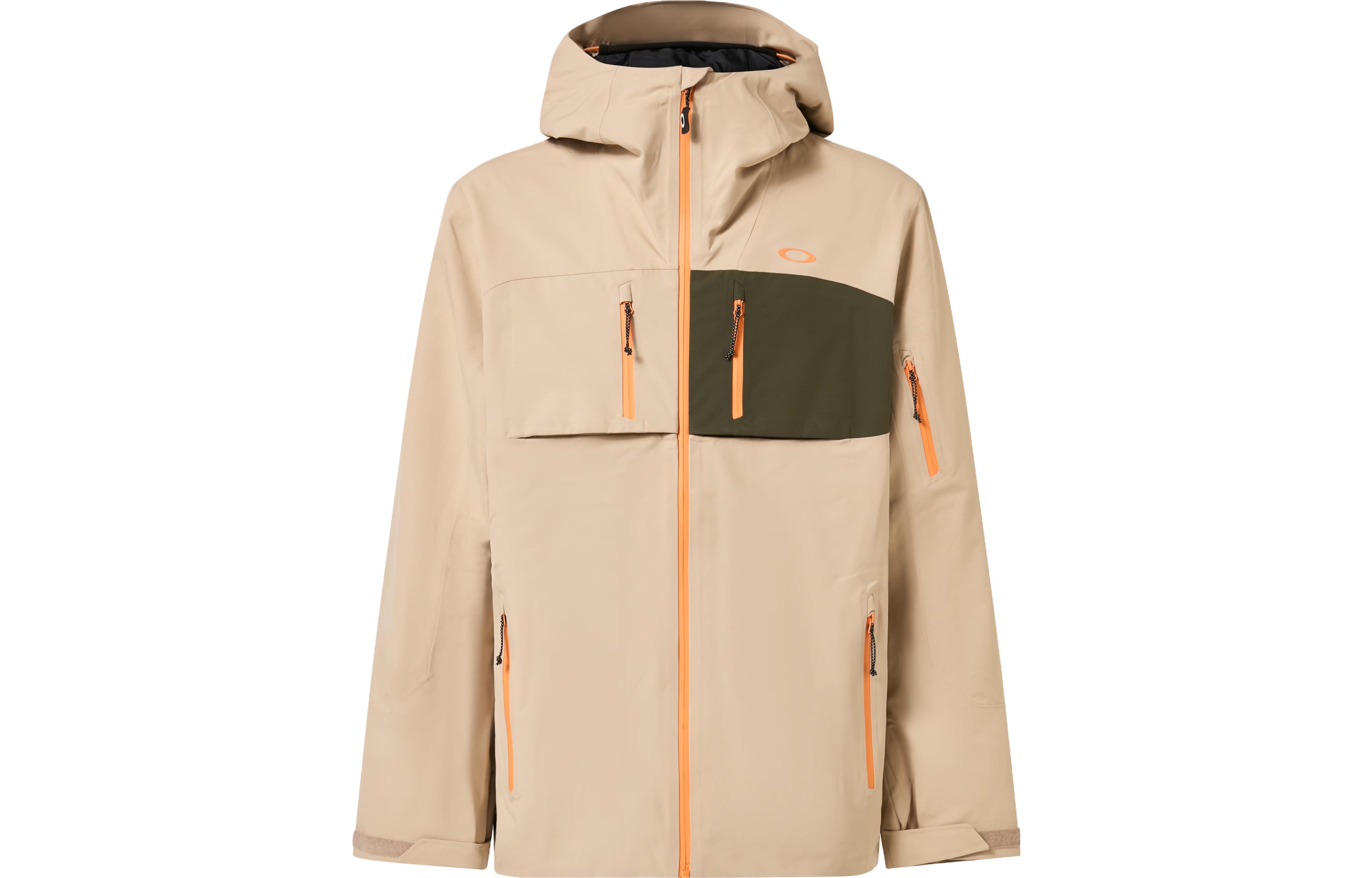 Oakley Beige Hooded Jacket with Zippered Pockets FOA404735-31R