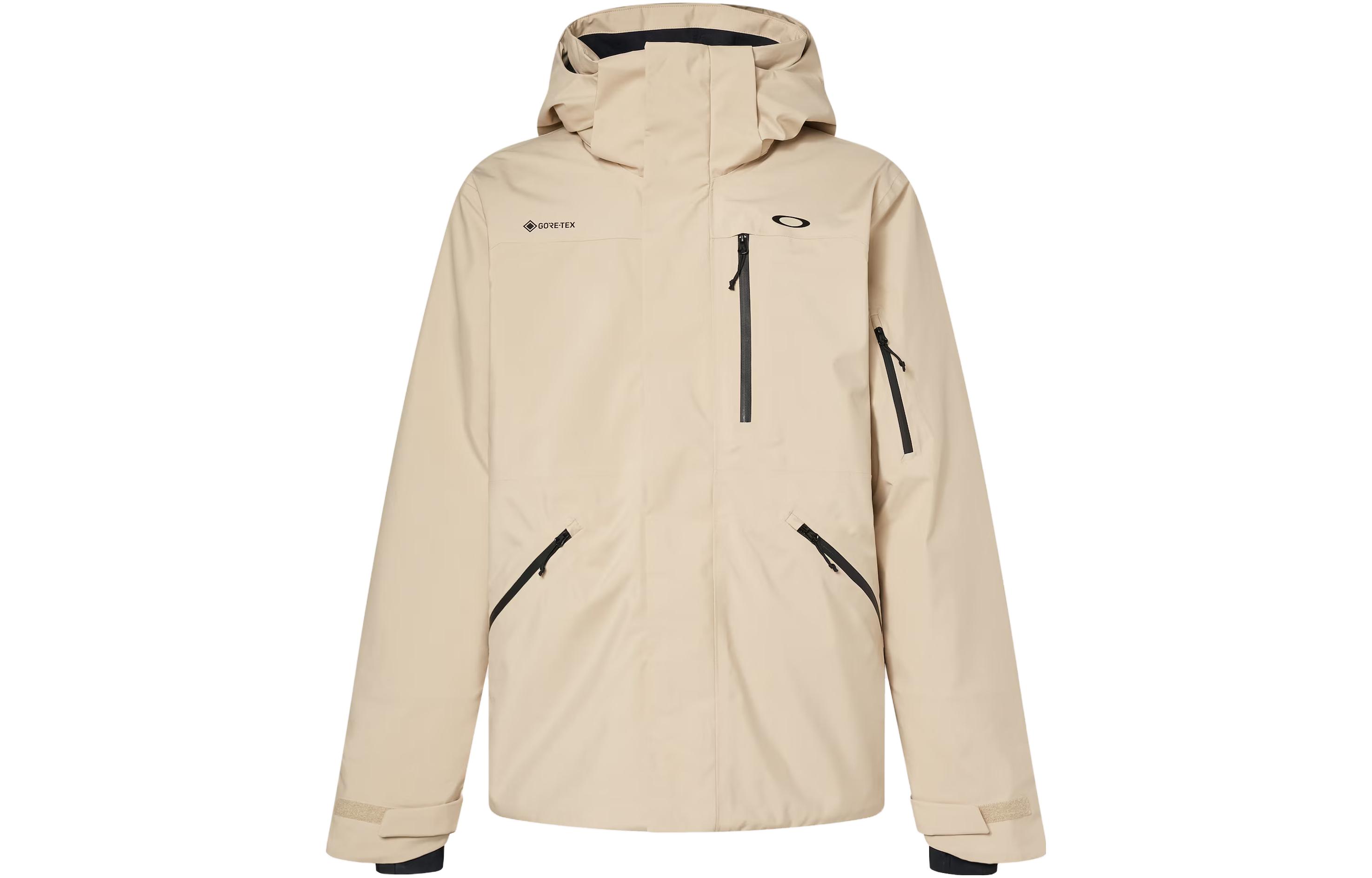 Oakley Beige Hooded Zip Pocket Jacket FOA402346-31R