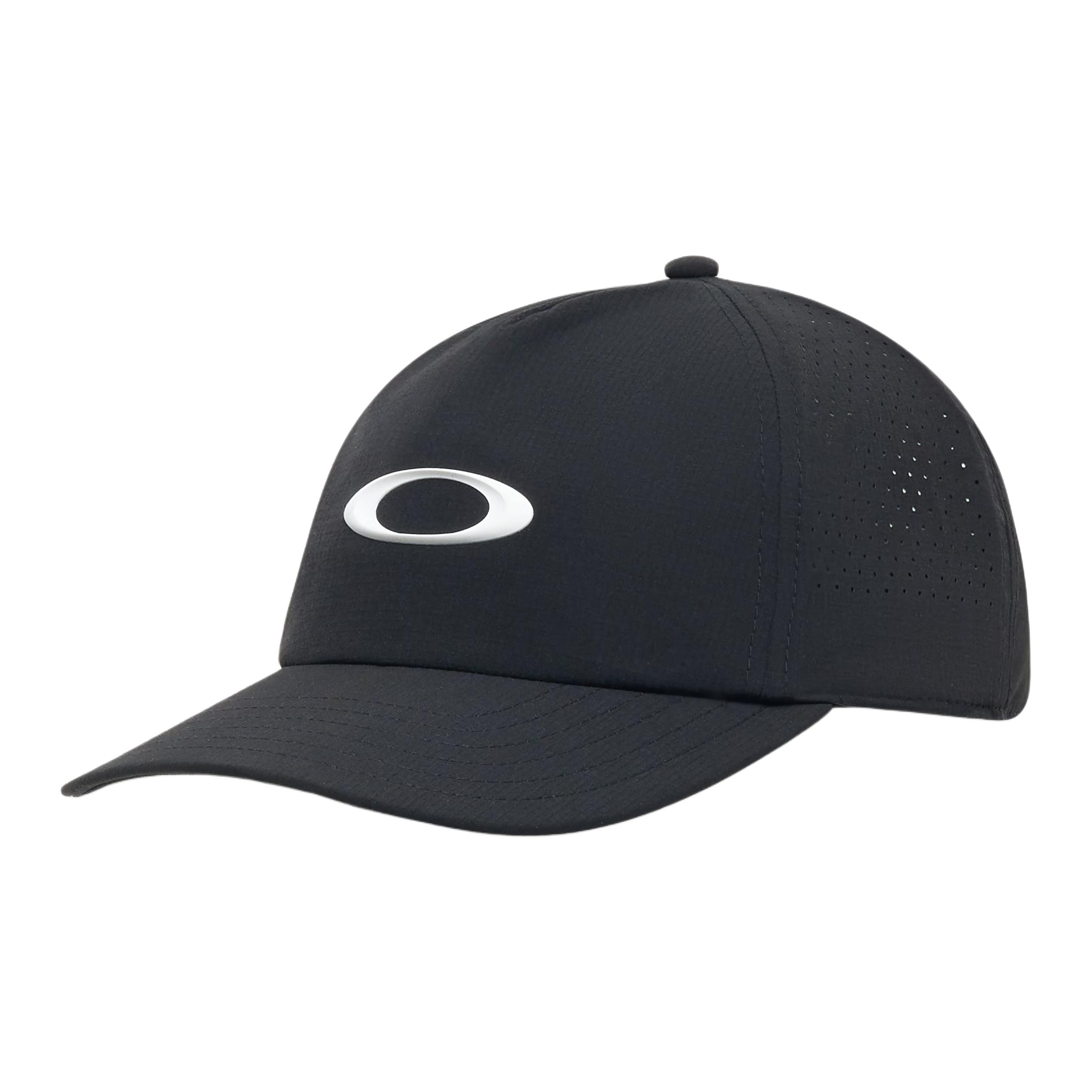 Oakley Black Nylon Breathable Quick-Dry Outdoor Sports Baseball Cap Unisex FOS902094-021